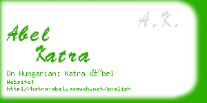 abel katra business card